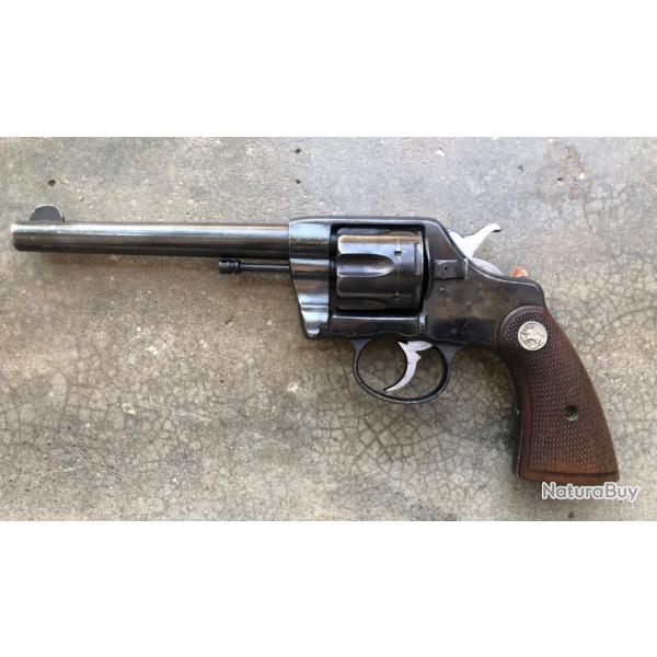 Excellent revolver colt 1901 civil cal 38 LC nominatif au talon de crosse