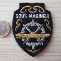 &eacute;cusson patch insigne brevet militaire sous-marinier