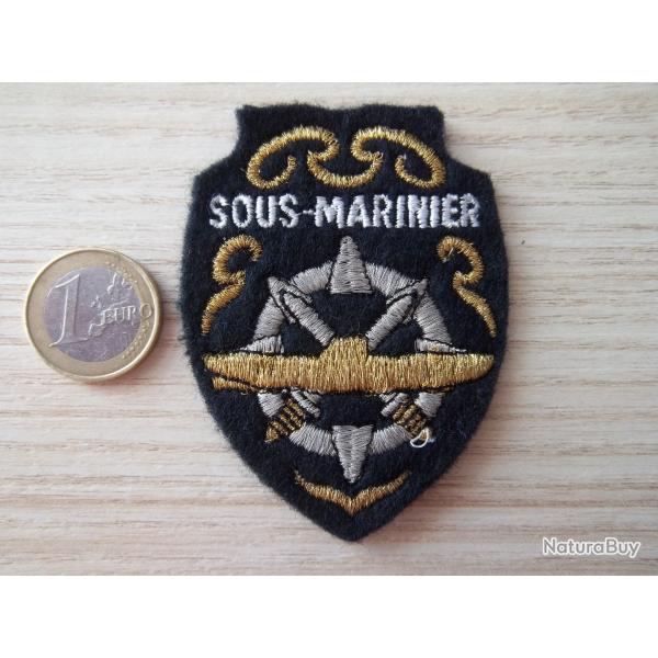 �cusson patch insigne brevet militaire sous-marinier