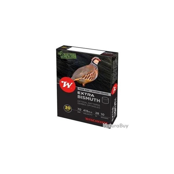 Cartouche Winchester Extra Bismuth 28g - 20/70 8