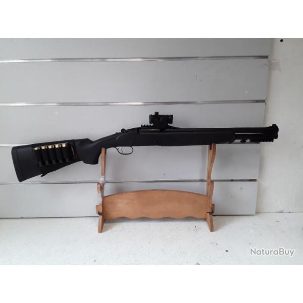 Fusil superpose Country MC269T cal.12/76 synth�tique + point rouge + cartouches