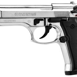 Pistolet 9 mm &agrave; blanc Chiappa 92 nickel&eacute; - Pistolet &agrave; blanc Chiappa 92 Inox