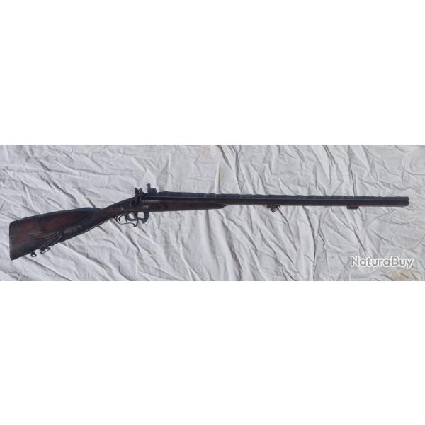 Fusil de chasse juxtapos� poudre noire