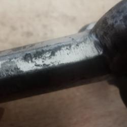 Grand pistolet de cycliste ann&eacute;es 1900 calibre 6 mm annulaire ou 22 bosquette rf.