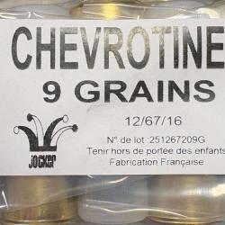 Cartouches JOCKER chevrotines calibre 12/67 9 grains x25