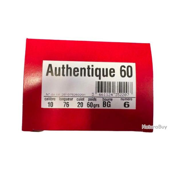 Cartouches JOCKER AUTHENTIQUE 60 calibre 10/76 60g bourre grasse n�6 x10