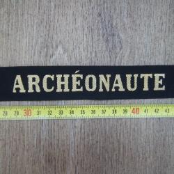 bande bachi " Arch&eacute;onaute " exploration arch&eacute;ologique insigne