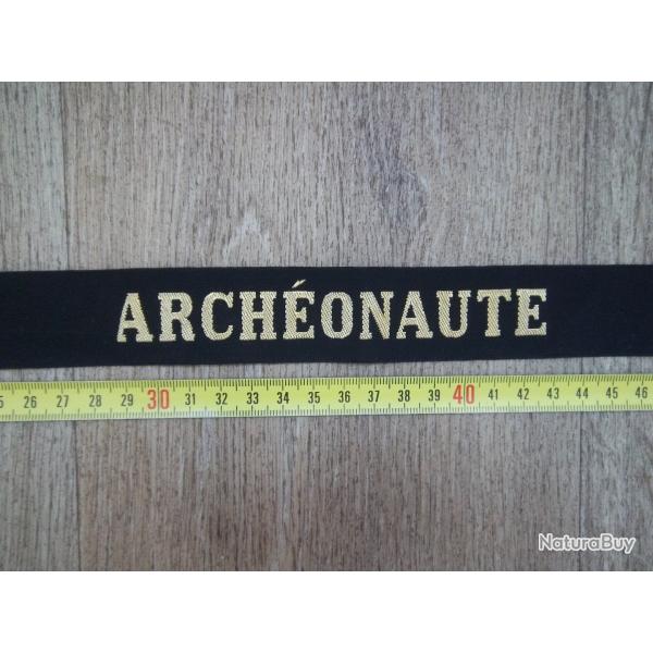 bande bachi " Arch�onaute " exploration arch�ologique insigne