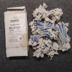 Bo&icirc;te NETARM contenant 39 m&egrave;ches bleues calibre 9mm NEUVES
