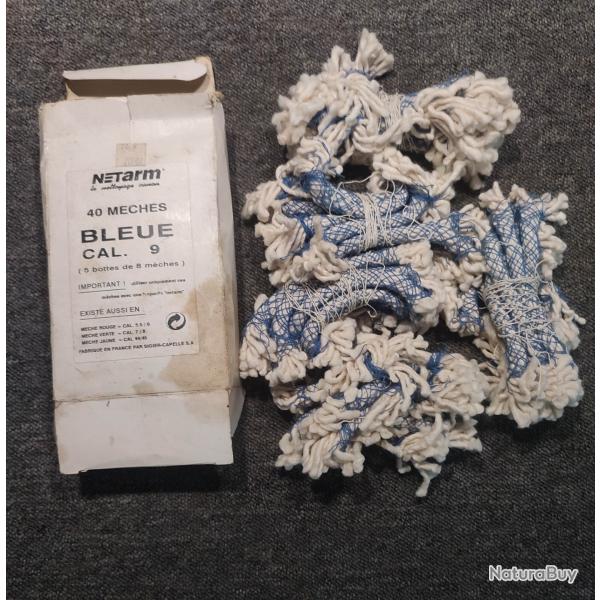 Bo�te NETARM contenant 39 m�ches bleues calibre 9mm NEUVES