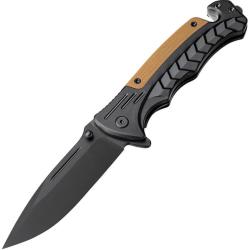 Couteau pliant de secours Elitedge Rescue Black