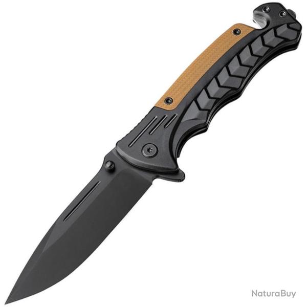 Couteau pliant de secours Elitedge Rescue Black