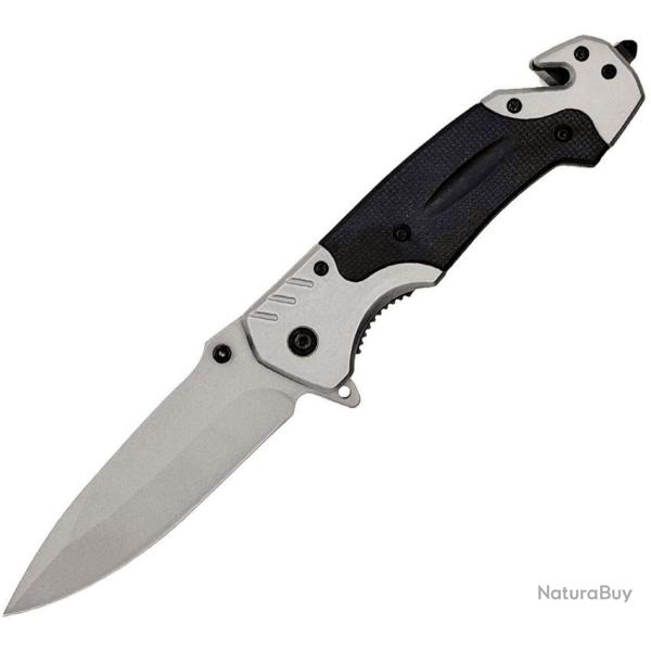 Couteau pliant de secours Elitedge Field Rescue Black