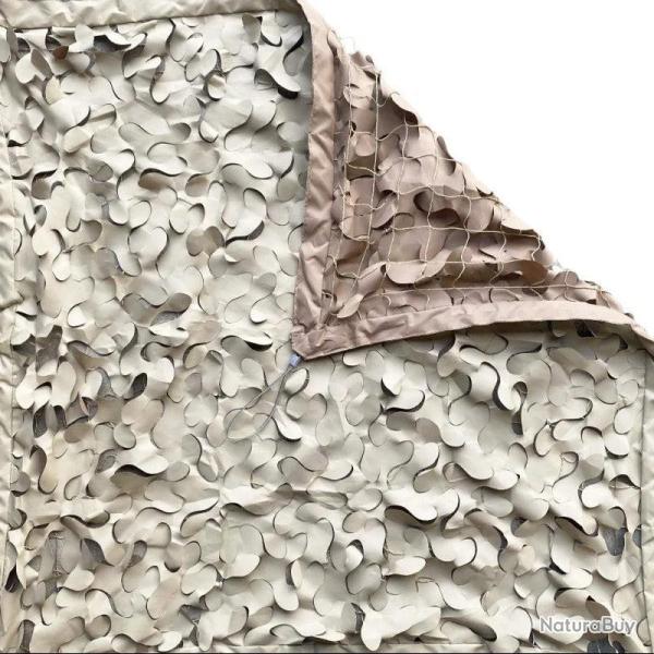 Filet d'ombrage CamoJardin� S-Cut Steel - D�sert Sable 4�4 m
