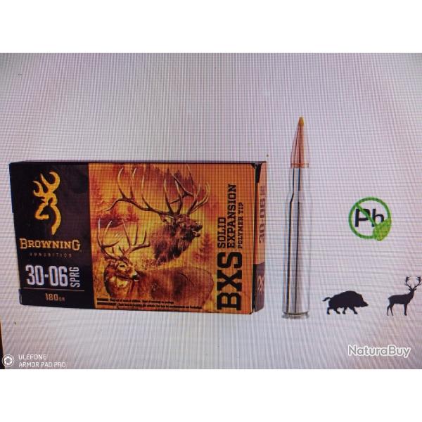 Browning 30-06 sprg BXS 180gr 20 munitions
