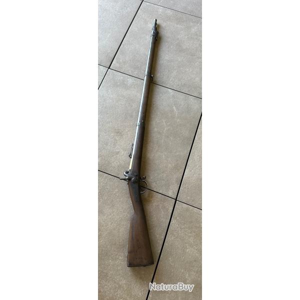 Rare fusil � percussion mod�le 1853 dat� 1855 Manufacture Imp�riale de St Etienne -Napol�on III
