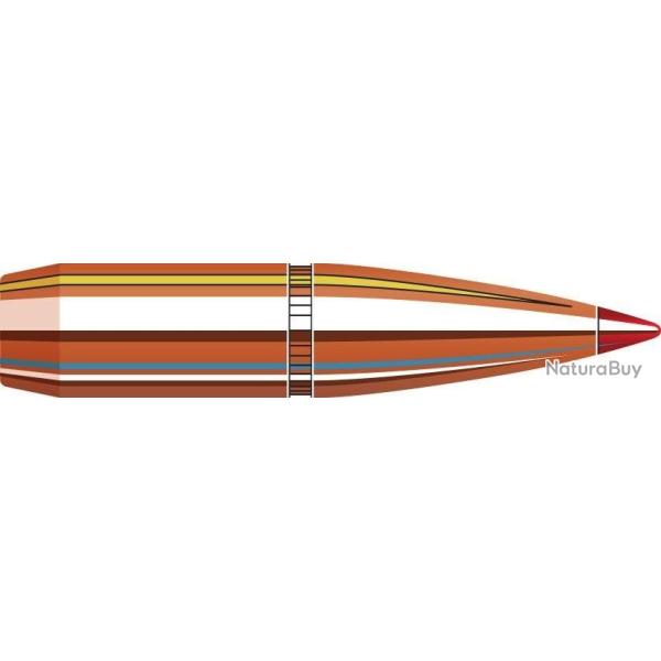 Boite de 100 Ogives Hornady 7MM .284 162Grs SST