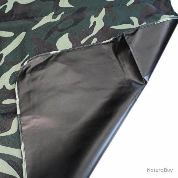 B�che de Protection Camouflage Imperm�able 135x150 cm - Housse R�sistante pour Chasse, Pic-Nic et V�