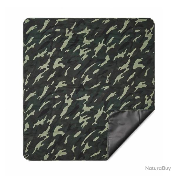 B�che de Protection Camouflage Imperm�able 135x150 cm - Housse R�sistante pour Chasse, Pic-Nic et V�