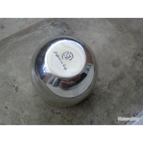 coffret gobelet m�tal argent�  jeffersen caf� handorafted penter