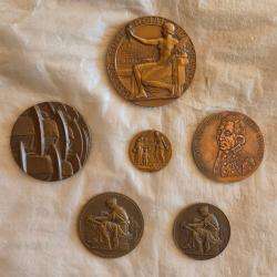 M&eacute;daille bronze L. BAZOR, LERY, R. JOLY, Ch. PILLET, F. CHABAUD