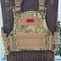 Gilet tactique porte plaque One TIGRIS MultiCam tir sportif Airsoft paintball