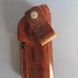 &Eacute;tui int&eacute;rieur cuir brun STEIN