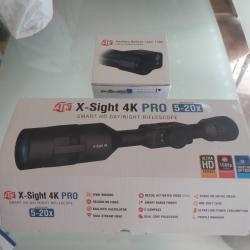 Lunette de tir X-sight 4K Pro 5-20 ATN + t&eacute;l&eacute;m&egrave;tre laser 1500 ATM