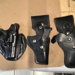 Lot holsters r&eacute;volver  2 et 3 pouces