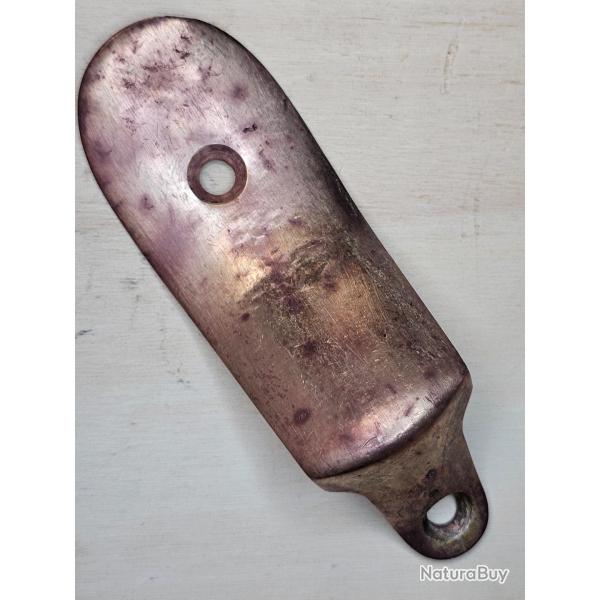 Ancienne plaque de couche en bronze, TBE, a identifier