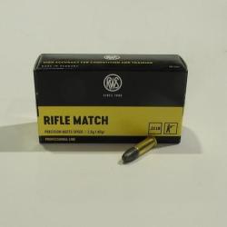 lot 500 cartouches RWS Rifle Match 22LR, 40 grains