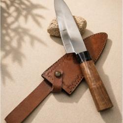 Lot de 2 couteaux et &eacute;tui cuir