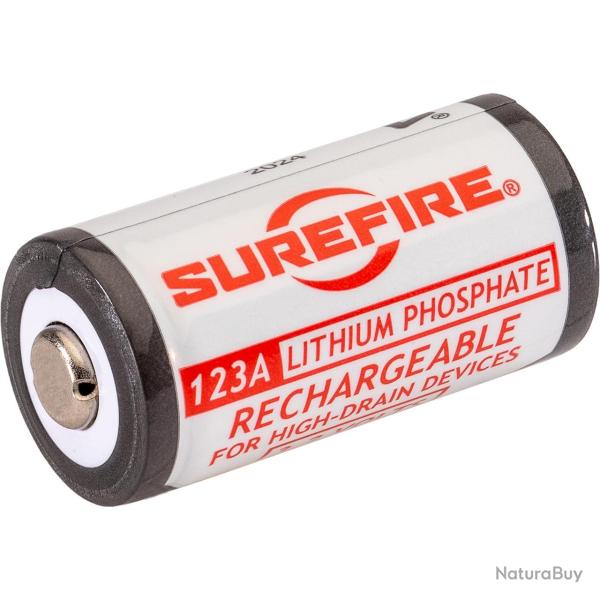 Pack 2 batteries LFP123 Li-Fe-Ph rechargeables Surefire