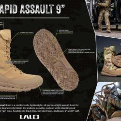 Chaussure Rapid Assault 9'' - Noir - Taille 39,5