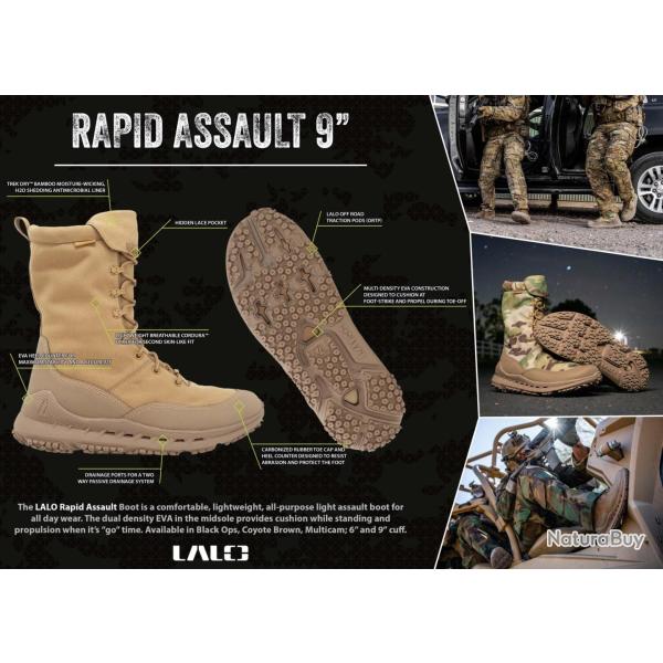 Chaussure Rapid Assault 9'' - Noir - Taille 39,5