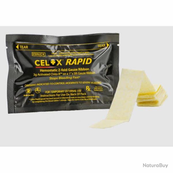 Celox Rapid Gauze 5Ft Z-Fold Ce