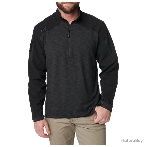Chemise Rapid Response Quart Zip - True Black - S