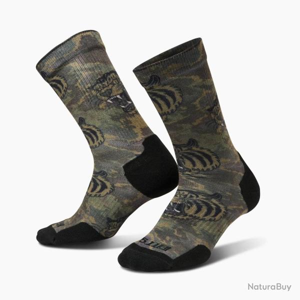 5.11 Tactical Chaussettes Tiger Axe &amp; Awe - Covert Green - Taille S