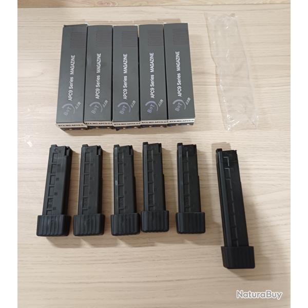 Set de chargeurs Archwick B&T APC9 green gas neufs