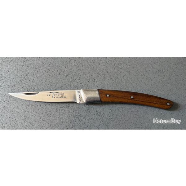 Le Thiers� R. Chazeau - Acier Sandvik - Manche en noyer - Couteau pliant fran�ais