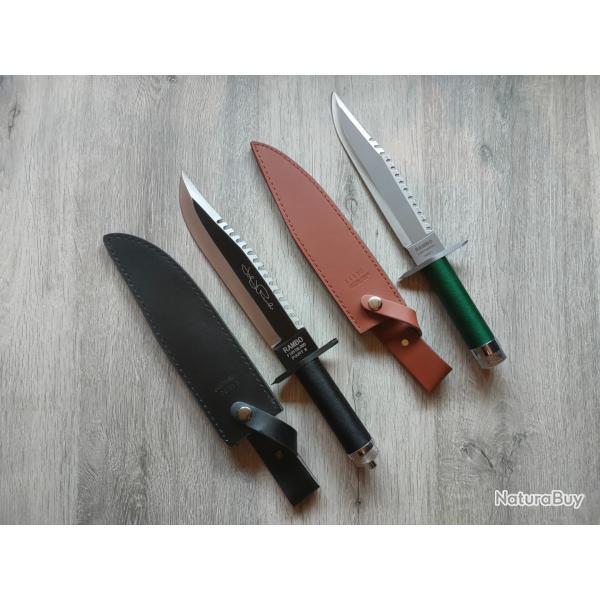 Rambo I & II - Lot couteaux de survie