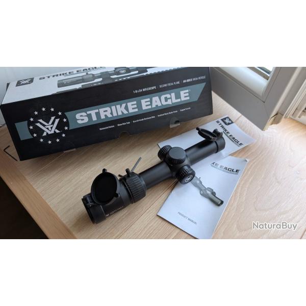 Lunette LPVO neuve Vortex Strike Eagle 1-8x24 SFP MOA gen II � 1�