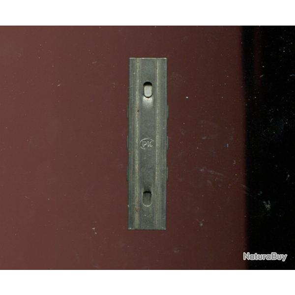 Lame chargeur Mauser 98K - 2 parties en acier - RARE marquage : PK dans un oval