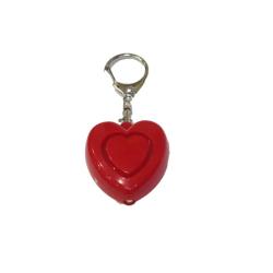 Alarme de d&eacute;fense porte-cl&eacute; coeur + Led