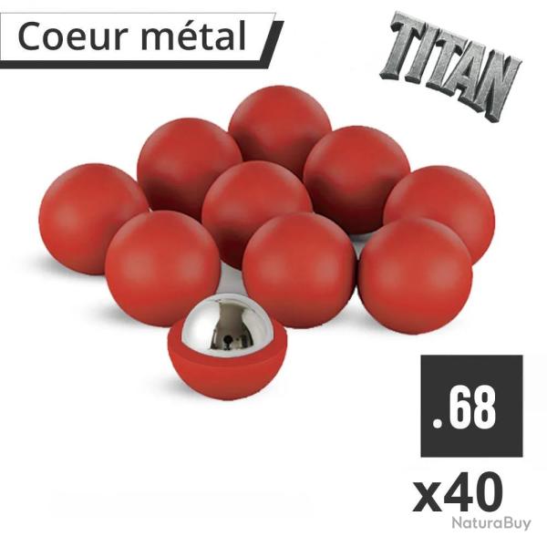Billes de d�fense Aegon Coeur m�tal Cal.68 x40