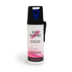 Bombe de d&eacute;fense VProtect Impact Gel Poivre Rose - 50ml