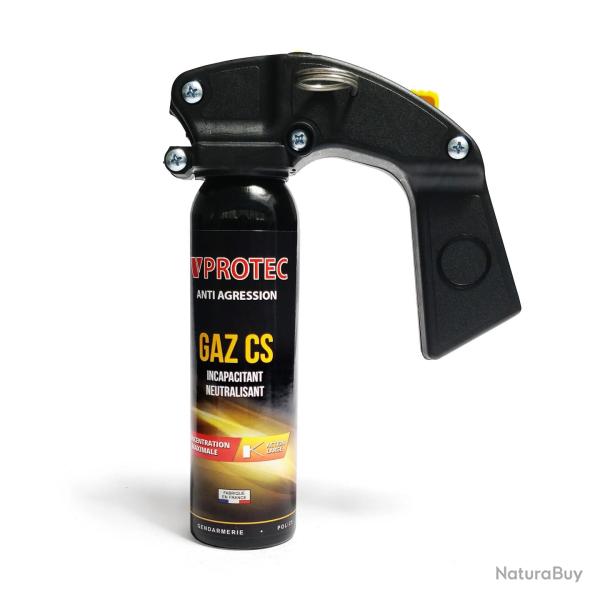 Bombe lacrymog�ne gaz VProtec avec poign�e - 100ml
