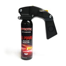 Bombe lacrymog&egrave;ne poivre VProtec avec poign&eacute;e - 100ml