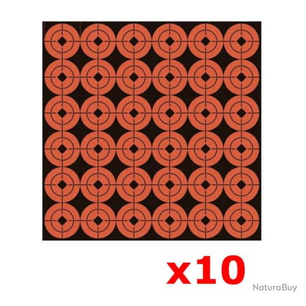 Cible r�active adh�sive 2,5cm x360