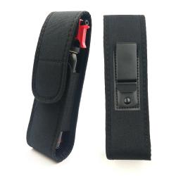 Holster de ceinture pour bombe de d&eacute;fense 50ml avec rabat
